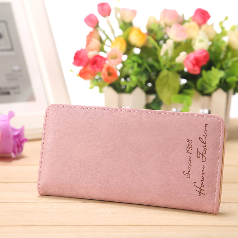 Women's Mid-length Korean-style Frosted Wallet