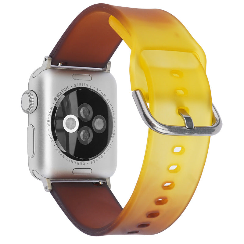 Silicone Inner Buckle Gradient Watch Strap