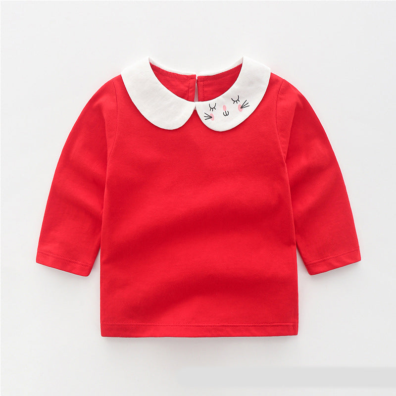 Baby cotton long sleeve T-shirt