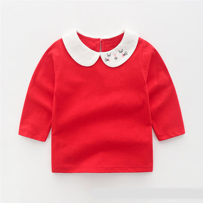 Baby cotton long sleeve T-shirt