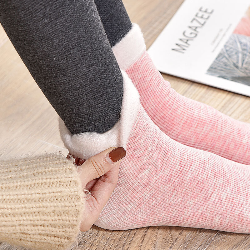 Thick candy color winter warm socks