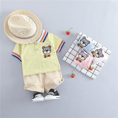 Children's clothing Korean short sleeve suit