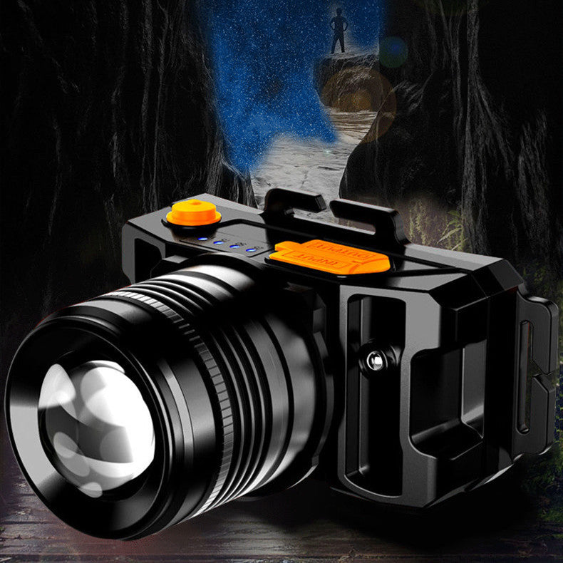 USB Charging Led Outdoor Fishing Headlight