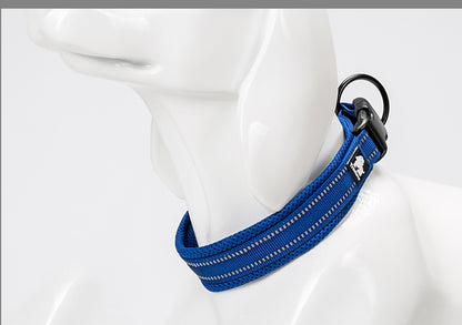 Dog collar nylon reflective adjustable