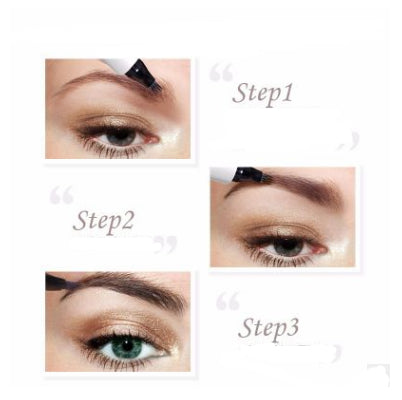 Three - or four-headed eyebrow pencils are waterproof and long-lasting