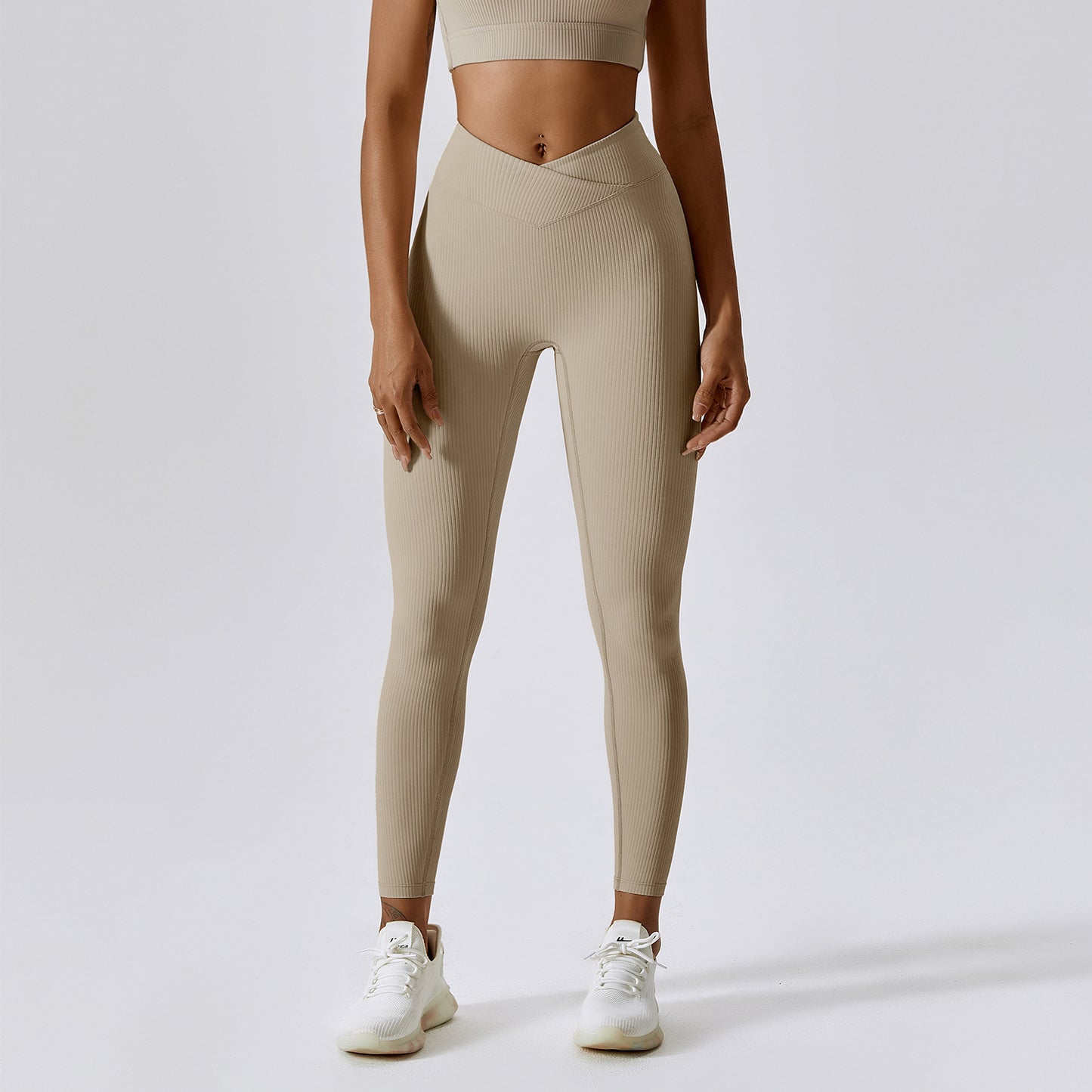 Threaded European And American Tight Yoga Pants For Outer Wear