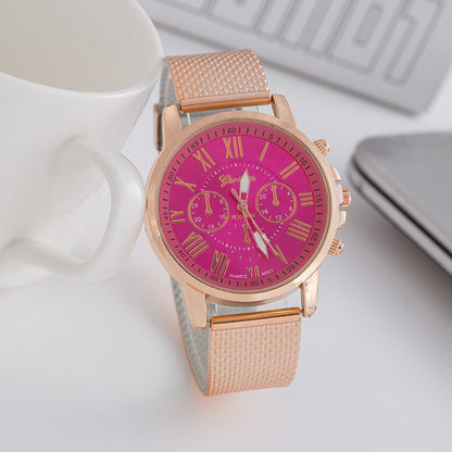 Ladies Watch Silicone Mesh Belt