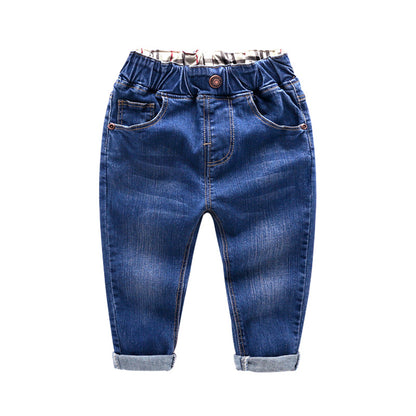 Small and medium-sized children's denim trousers