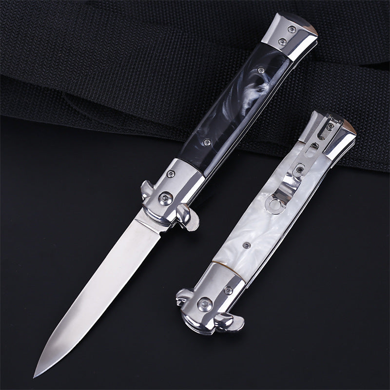 Stainless Steel Folding Self-defense Wilderness Survival Knife