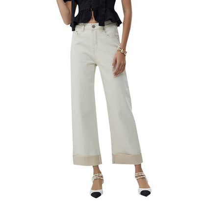 Women's Fashion Cropped Wide-leg Pants