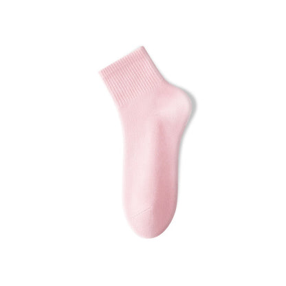 Summer Thin Women's Pure Cotton Deodorant Sweat Absorbing Sports Anti-Pilling Boneless Tube Socks