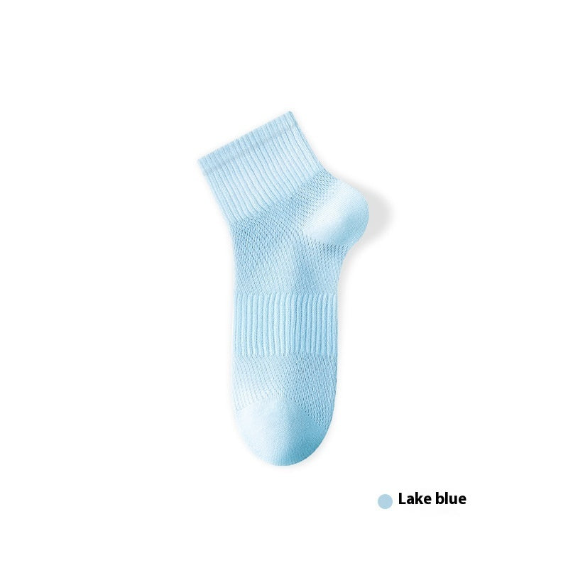 Pure Cotton Summer Antibacterial Breathable Mid-calf Socks Tight