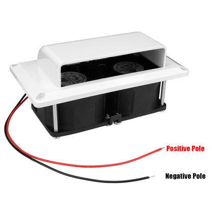 For Camper Trailer Motorhome Boat Marine Yacht White Black Fans Exhaust Fan Car Accessories Caravan Side Air Vent Ventilation