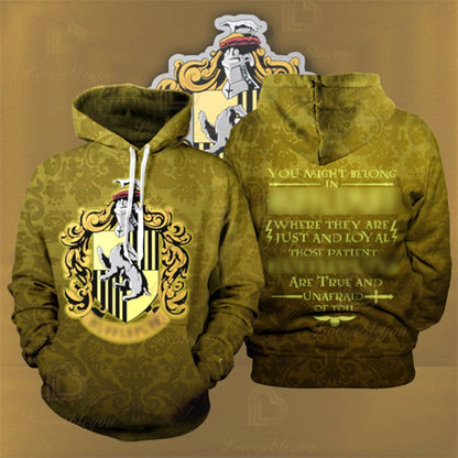 Wizardry Hero Lion Printed Adult Sweatshirts Magic fans Unisex Hoodies