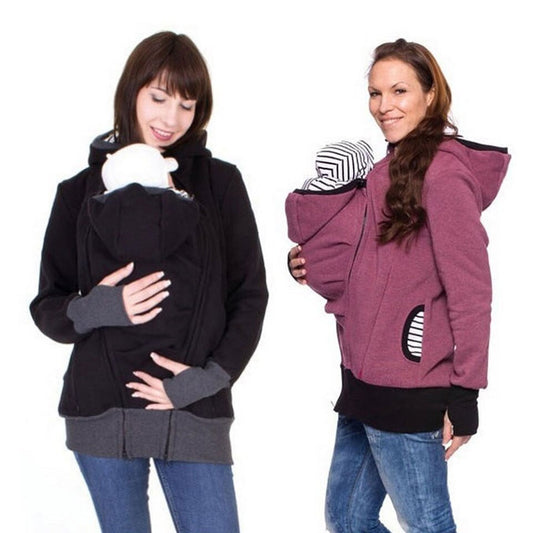 Baby Maternity Cusual Sweatshirt Clothes Pregnant Women Hoodies Thicken Wool Maternity Carrier Jackets Coat Fashion Sweater