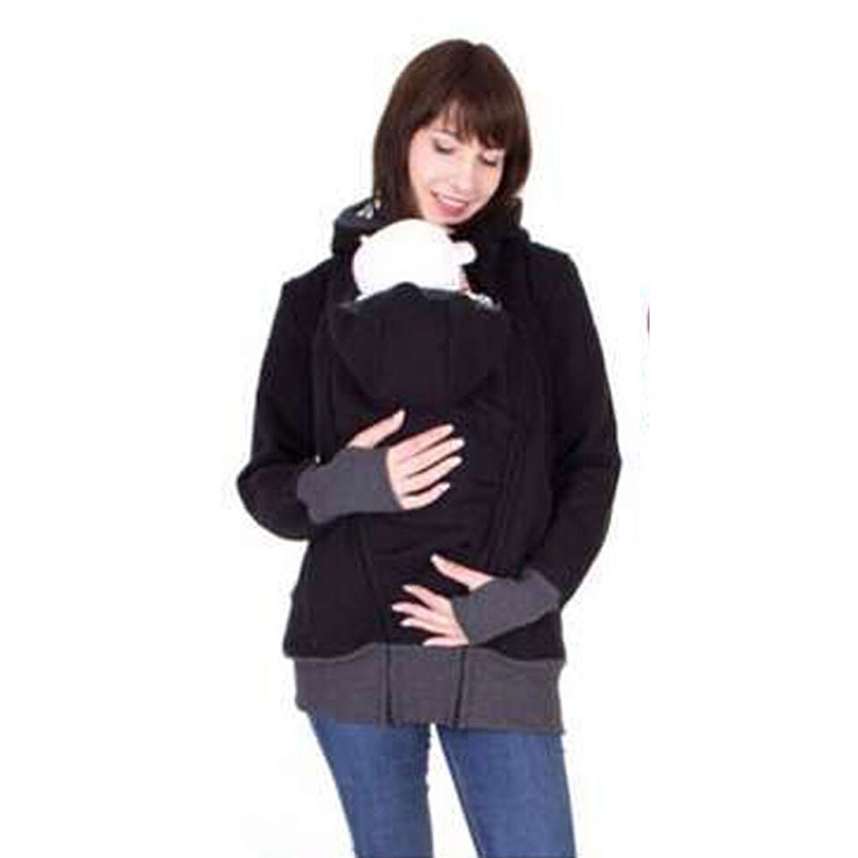 Baby Maternity Cusual Sweatshirt Clothes Pregnant Women Hoodies Thicken Wool Maternity Carrier Jackets Coat Fashion Sweater