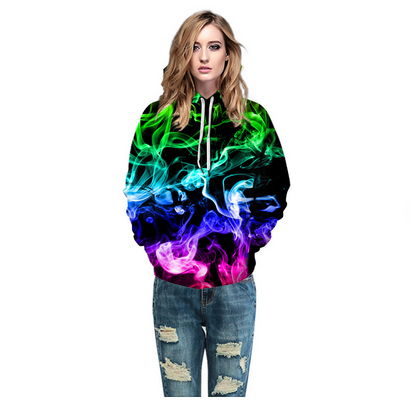 Star Forest Digital Print Baseball Uniform Street Trendy Fan Long Sleeve Sweater Loose Sports Pullover