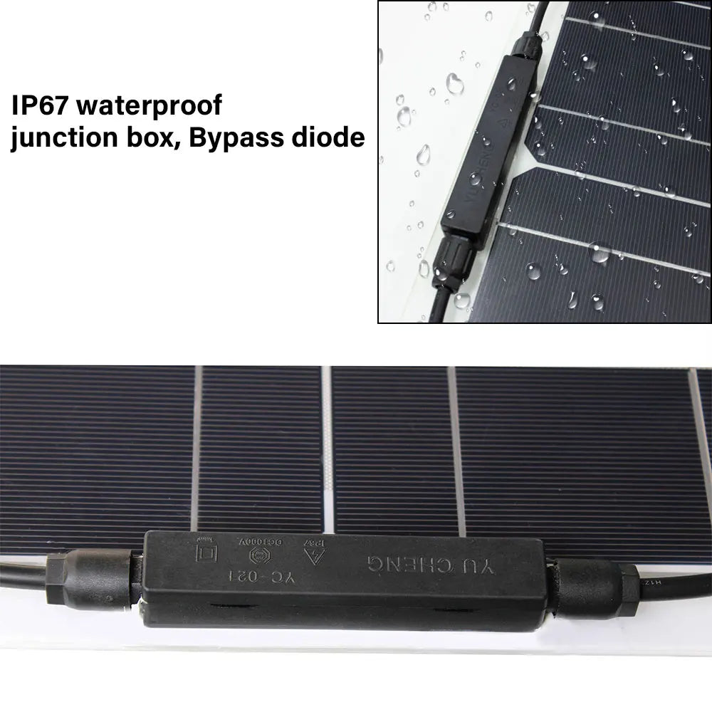 DGSUNLIGHT 100w 200w 12v portable Solar Panel Flexible 18V 800W plate CELLS Monocrystalline silicon