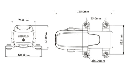 40PSI 12V Marine Water Pump Diaphragm Self Priming Pump Boat Accessories Showers Toilets Water Transfer Motor for RV Caravan