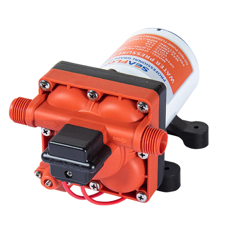 SEAFLO 42 Series Diaphragm Water Pump 3.0GPM 55PSI 12 Volts Electric Yacht Boat Marine RV Caravan High Pressure Supply 4 Chamber