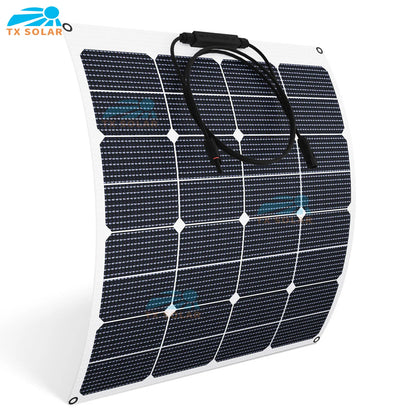 20W - 200W High efficiency SUNPOWER ETFE flexible solar panel  Professional automotive rv yacht solar panels Support for custom