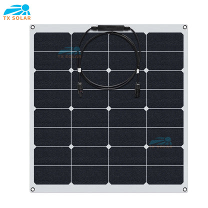 20W - 200W High efficiency SUNPOWER ETFE flexible solar panel  Professional automotive rv yacht solar panels Support for custom