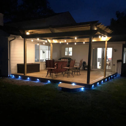 DC12V RGB WIFI LED Recessed Spot Ligths IP67 Outdoor Inground Colorful Lamps for Yard Garden Deck Scenery Pathway Stairs Patio