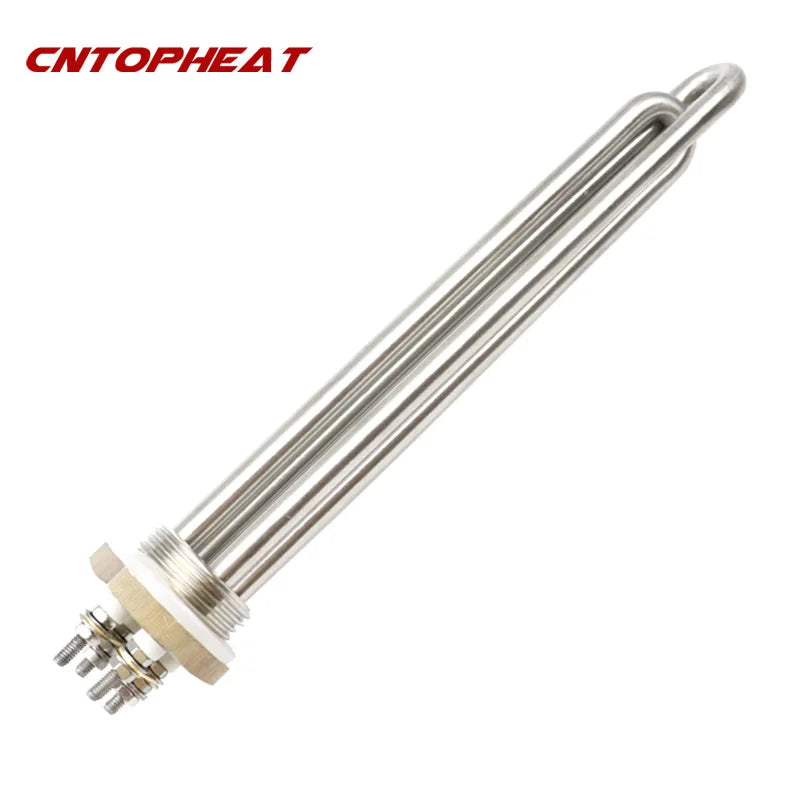 12v Heating Element Water Heater Camper 300w/400w/600w with DN25 to DN32/DN40 Thread Adapter