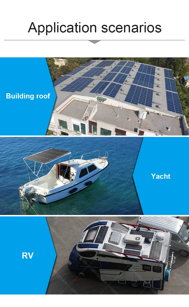 20W - 200W High efficiency SUNPOWER ETFE flexible solar panel  Professional automotive rv yacht solar panels Support for custom