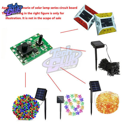 1.2V Solar Lamp Board Panel Control Sensor Solar String Light Controller Circuit Switch Module DIY Kits 8 Kinds Light Mode