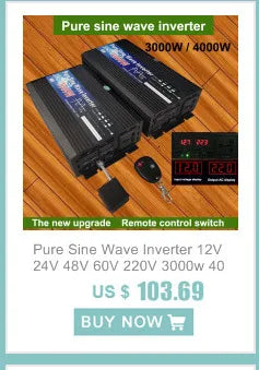 Inverter  12V 24V 48V To AC 220V 8000W 10000W 12000W Pure Sine Wave Solar Power Inverter Transformer Voltage Frequency Converter