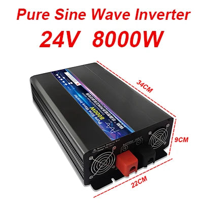 Pure Sine Wave Inverter DC 12V 24V 220V 4000W 5000W 8000W 10000W Inversor Voltage Converter 12 220 Power Car Solar Inverter LCD