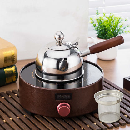 304 Stainless Steel Gongfu Tea Kettle With Induction Cooker Flat Bottom Pot Is Suitable For Brewing Hot Coffee Tea