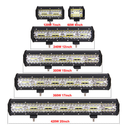 NLpearl LED Bar Work Light 12V 24V Offroad Spot Flood Combo LED Bar Work Light for ATV UTV Jeep Lada Niva 4x4 Truck Boat SUV