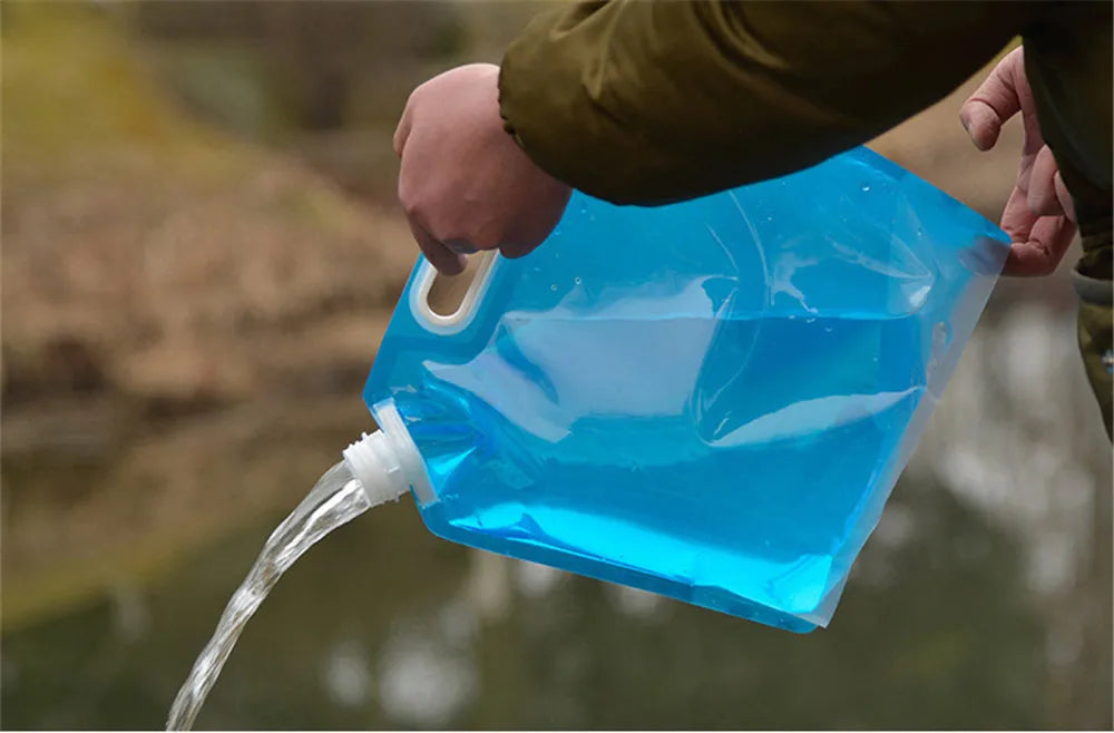 5L/10L Big Capacity Outdoor Water Bag Foldable Portable Water Container Environment Cleaning Water Tank for Drinking Camping BBQ