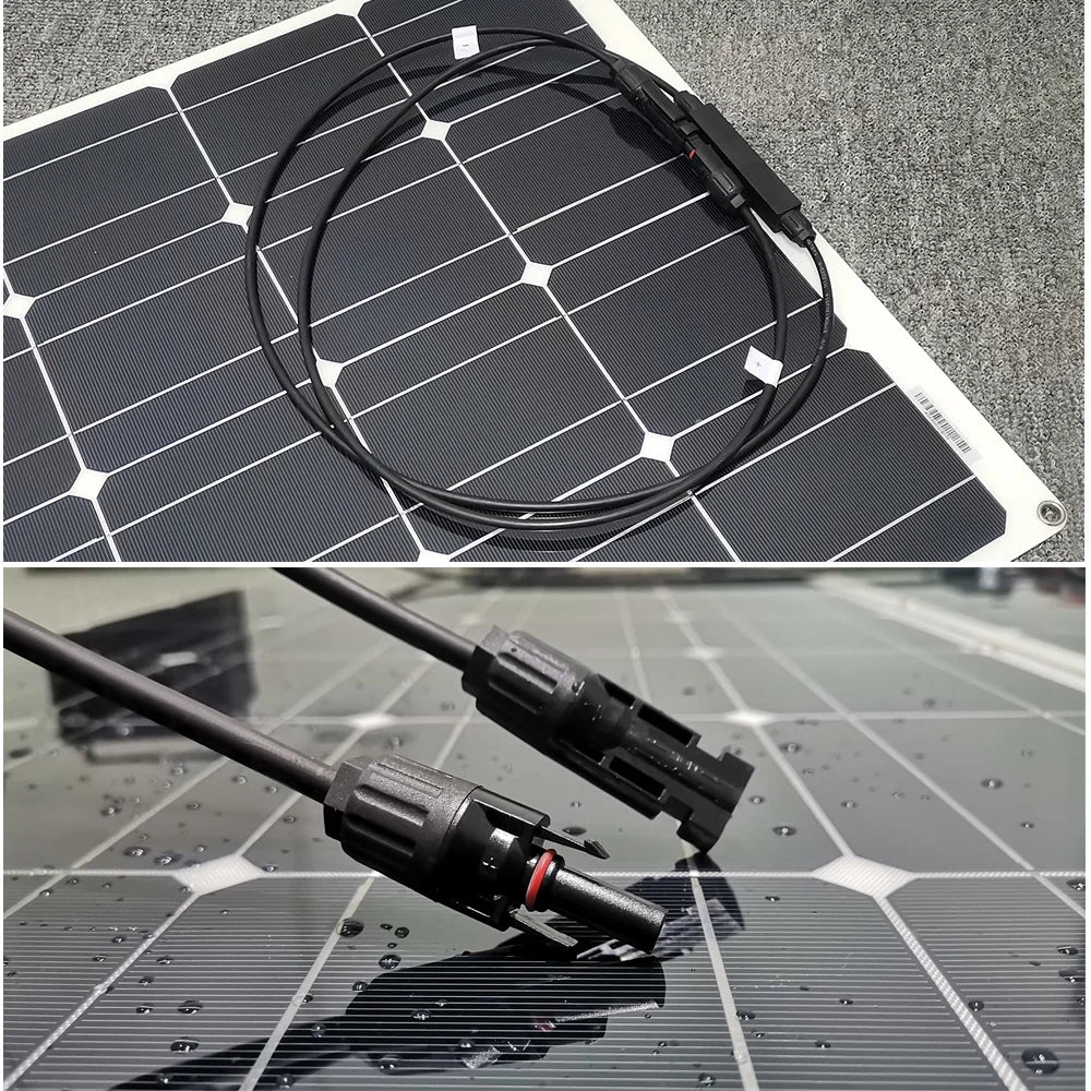 Flexible Solar Panel 300w Fotovoltaic Panel Solar 100w 12V Kit 200w Complete for Charge Battery/Motorhome/Camper Van