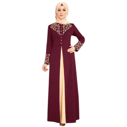 Muslim Dress Womens  Fashion Abaya Dubai  Appliques  Turkey   Women Elegant Long