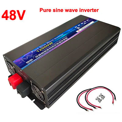 Inverter  12V 24V 48V To AC 220V 8000W 10000W 12000W Pure Sine Wave Solar Power Inverter Transformer Voltage Frequency Converter