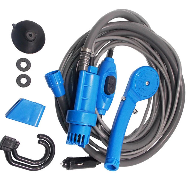 12V RV Shower van Electric Car Plug Outdoor Set Handheld Portable Washer  Water Gun Pump travel trailer camper accessories