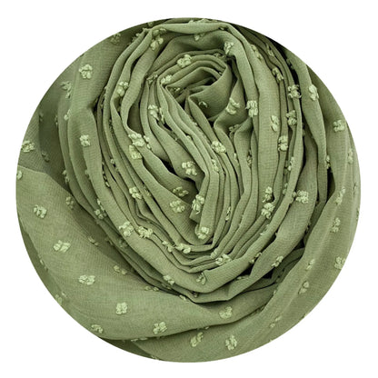 Fashion Scarf Solid Muslim Women's Hijab Scarves Chiffon Hair Ball Turban Ladies Hijabs For Head Female Long Wraps Headscarf