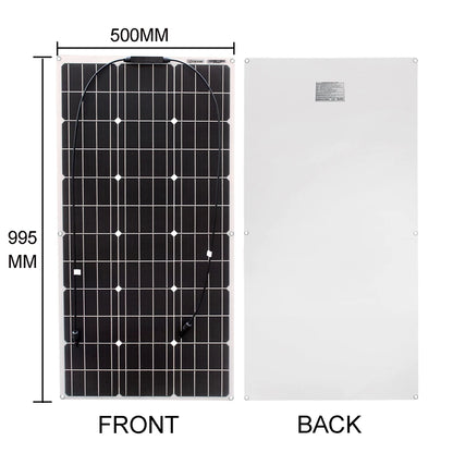 Flexible Solar Panel 300w Fotovoltaic Panel Solar 100w 12V Kit 200w Complete for Charge Battery/Motorhome/Camper Van