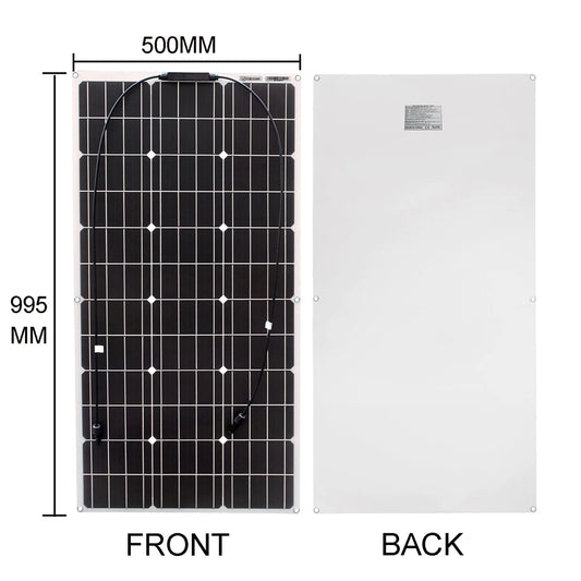 Flexible Solar Panel 300w Fotovoltaic Panel Solar 100w 12V Kit 200w Complete for Charge Battery/Motorhome/Camper Van