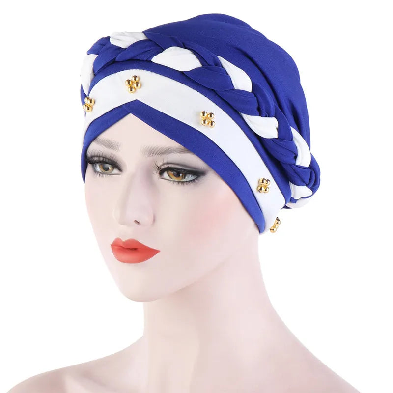 Head Scarf for Muslim Women Solid Cotton Turban Bonnet Hijab Caps White Pearl Inner Hijabs Femme Musulman Arab Wrap Turbantes