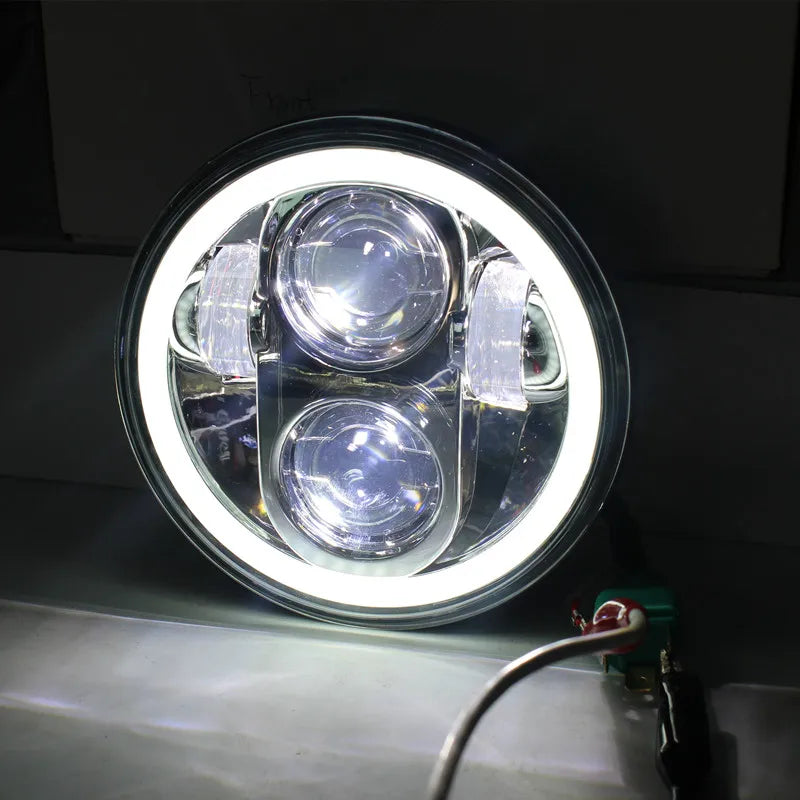 5.75" inch Led motorcycle headlight projector Lens Faro Moto For Led 5 3/4 Headlight Round Headlamp motorcycle