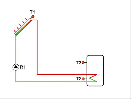 Solar Water Heater Controller SR208C With 3 Sensors Setup Parameters Wi-Fi Function Mobile APP