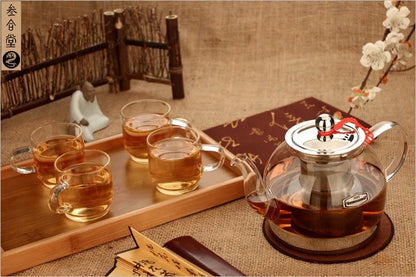 Heat Resistant Glass Teapot Electromagnetic Furnace Multifunctional Teaports Induction Cooker Kettle