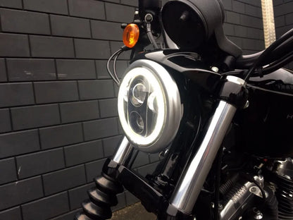 5.75" inch Led motorcycle headlight projector Lens Faro Moto For Led 5 3/4 Headlight Round Headlamp motorcycle