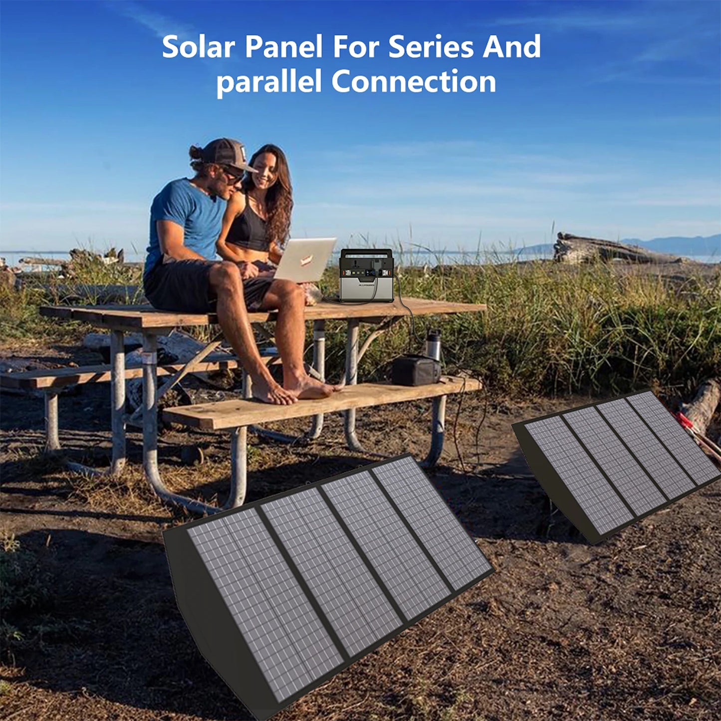 ALLPOWERS 400W / 200W / 140W / 100W / 60W Solar Charger，Portable Waterproof Foldable Solar Panel for Camping RV Garden Roof