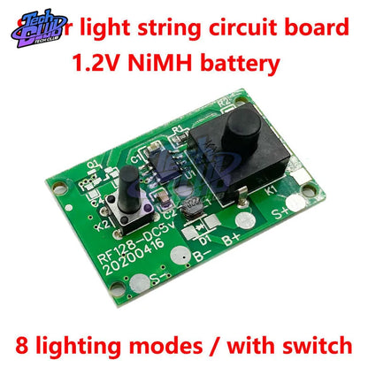 1.2V Solar Lamp Board Panel Control Sensor Solar String Light Controller Circuit Switch Module DIY Kits 8 Kinds Light Mode