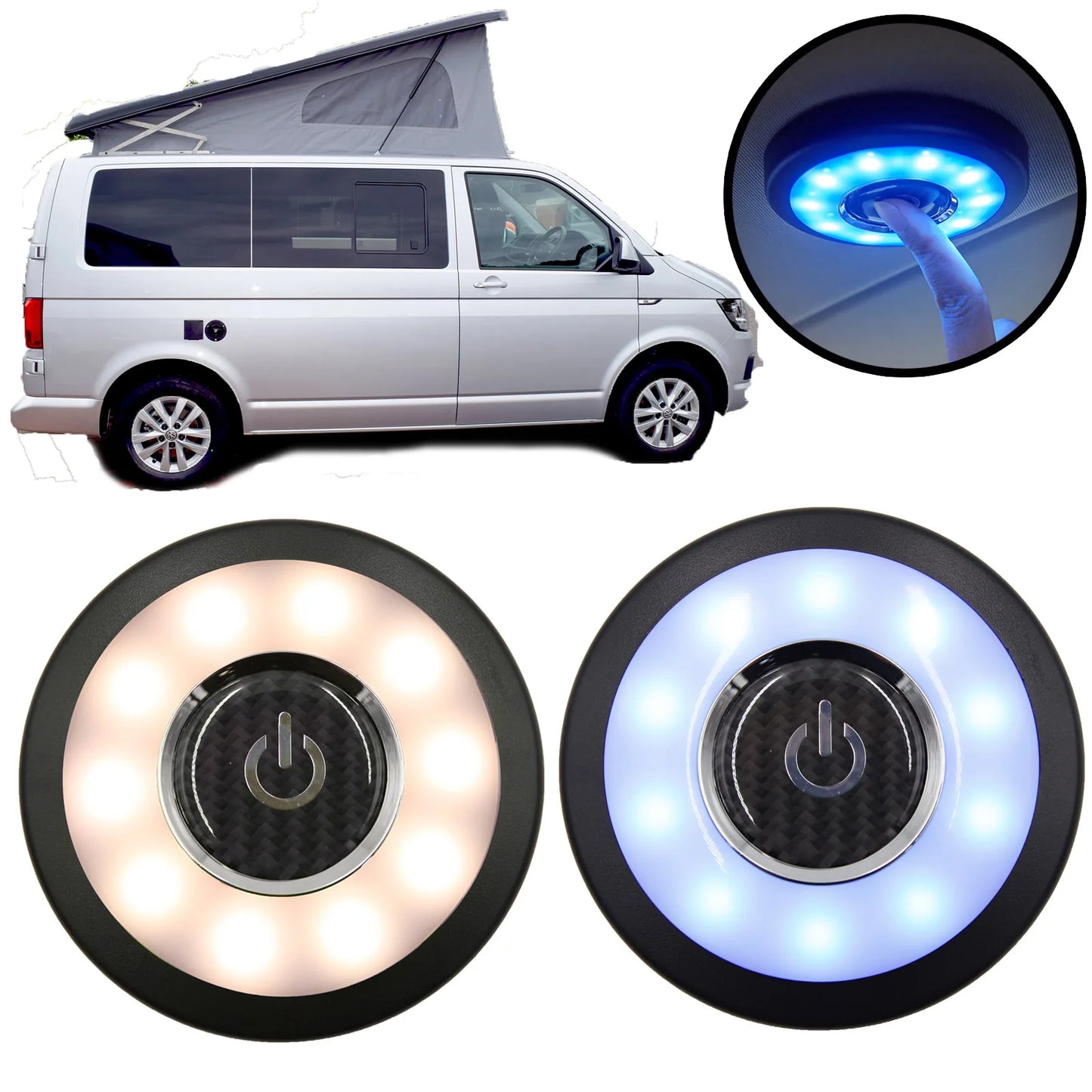 Car LED Interior Reading Dome Light Lamp Roof Ceiling for VW T4 T5 T6 Multivan Caravelle Transporter Super Bright Auto Bulb